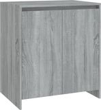 vidaXL Dressoir 70x41x75 cm Bewerkt Hout Grijs Sonoma Eikenkleurig
