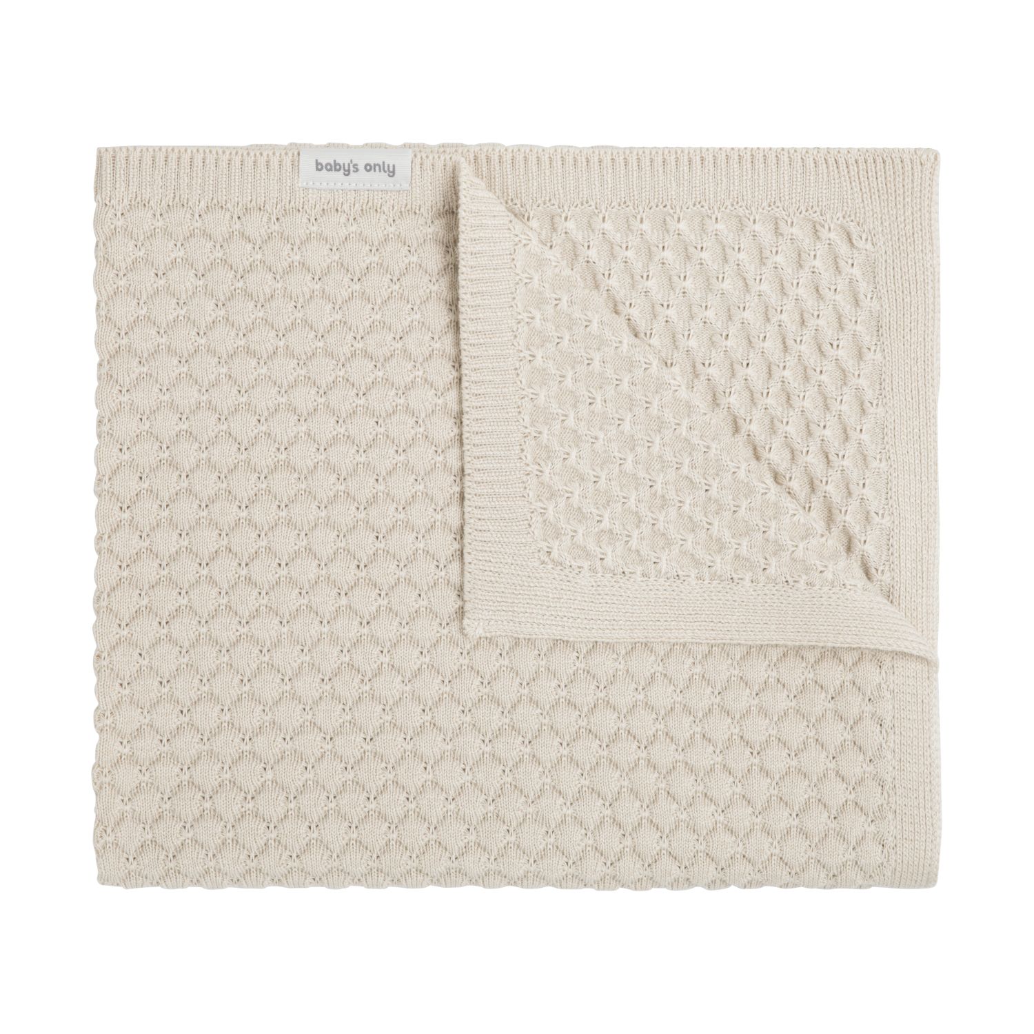 Baby's Only Gebreide ledikantdeken - Sky-Chunky - Warm Linen - Katoen - 8720512366693