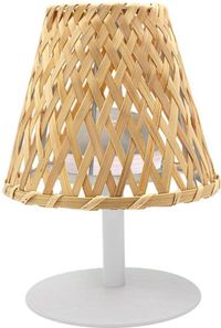 Lumisky Draadloze tafellamp IBIZA H26cm Beige Plastic Rond