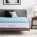 LUCID 5 cm topmatras met zones en verkoelende gel traagschuim, 90 x 190 cm