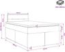 vidaXL Boxspringbed met matras Lichtgrijs 120 x 200 cm Fluweel