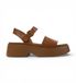 Camper Tasha Plateau Sandalen Dames Medium Bruin 1 Maat 38
