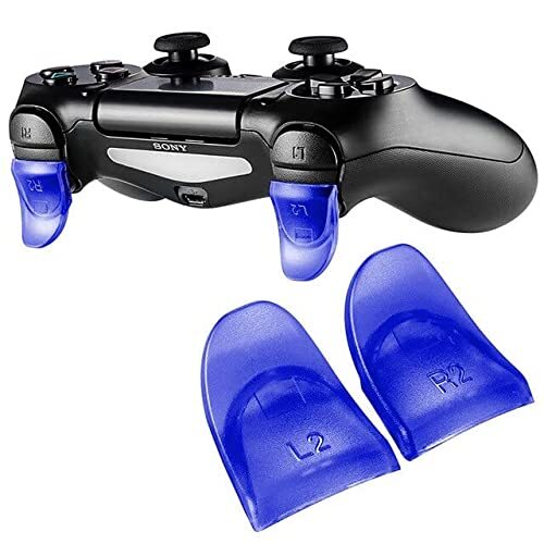 Generic Gadgetpoint | Triggers | 7.4 | Blauw | Trigger Stops Buttons | R2 - L2 | Compatibel met PS4 - Playstation 4