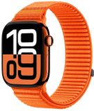 Strap-it Wave nylon bandje met klittenbandsluiting - oranje