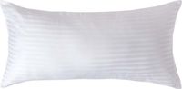 Homescapes Satijn Streep Katoen Kussensloop 40x80 cm – Wit – 100% Egyptisch Katoen – Draaddichtheid 330