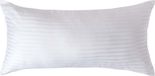Homescapes Taie d'oreiller à rayures satinées en coton 40x80 cm – Blanc – 100% Coton Égyptien – Densité de fil 330