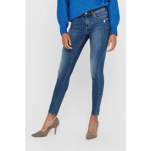 ONLY ONLWAUW Skinny Jeans - Medium Blue Denim