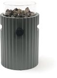 Happy Cocooning Tafelbrander Lumi Rib Smokey Anthracite - Ø 21.5 x 37 cm