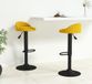 Maison Exclusive - Lot de 2 tabourets de bar en velours jaune