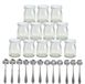 Set de 12 pots à yaourt en verre avec couvercle 100ml