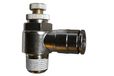 Kutlu 10432150 Pneumatik Druckluft Drosselrückschlagventil (MNSE) Ø 6 mm avec filetage BSPT R1/4