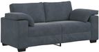 vidaXL Loveseat gris foncé 180 x 77 x 82 cm velours