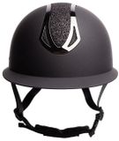 Harry's Horse Veiligheidscap Pro F1 Mat Sparkle - Zwart - M (55-57cm)