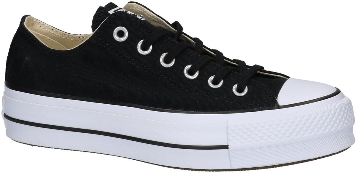 Converse - As Lift Ox - Sneaker laag sportief - Dames - Maat 36 - Zwart;Zwarte - Black/Garnet/White