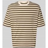 SELECTED MEN Slhrelaxaspen 2-ply Stripe Ss Noos