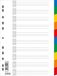 Donau 7710095PL-99 register, PP, A4, 225 x 297 mm, 10 plus 1 vel, verschillende kleuren