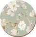 Creative Tops Onderzetters Duck Egg Floral 12 Cm Kurk 4 Stuks