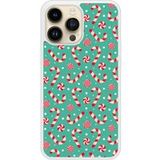 Apple iPhone 14 Pro Max candy cane siliconen hoesje