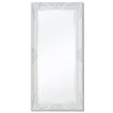 VidaXL Wandspiegel Barok 100 x 50 cm Wit