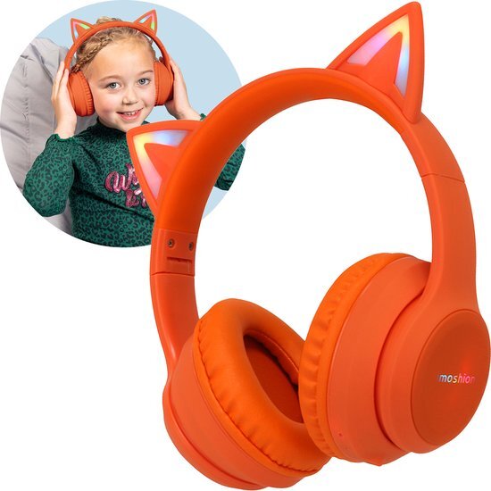 iMoshion Kinderkoptelefoon met verlichte kattenoortjes