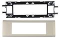 Legrand 010956 DLP monoblock mozaïekhouder voor kabelgoot met deksel, 65 mm, 6 modules