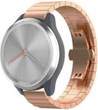 Strap-it Garmin Metalen bandje geschikt voor Vivomove 3s / Vivoactive 4s / Venu 2s - Rose goud