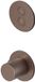 Hotbath Cobber PB7009 inbouw thermostaat met 2 pushbuttons (afbouwdeel) Geborsteld koper PVD