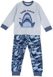 Chicco Jongen Lange Pyjama Dierenprint Katoen Lichtgrijs Maat 86