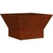 Maison Exclusive Brasero Rouillé 60 x 60 x 35 cm Acier Patiné