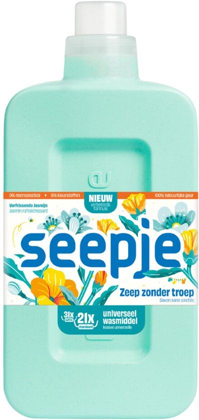 Seepje Wasmiddel Universeel Verfrissende Jasmijn - 945 ml