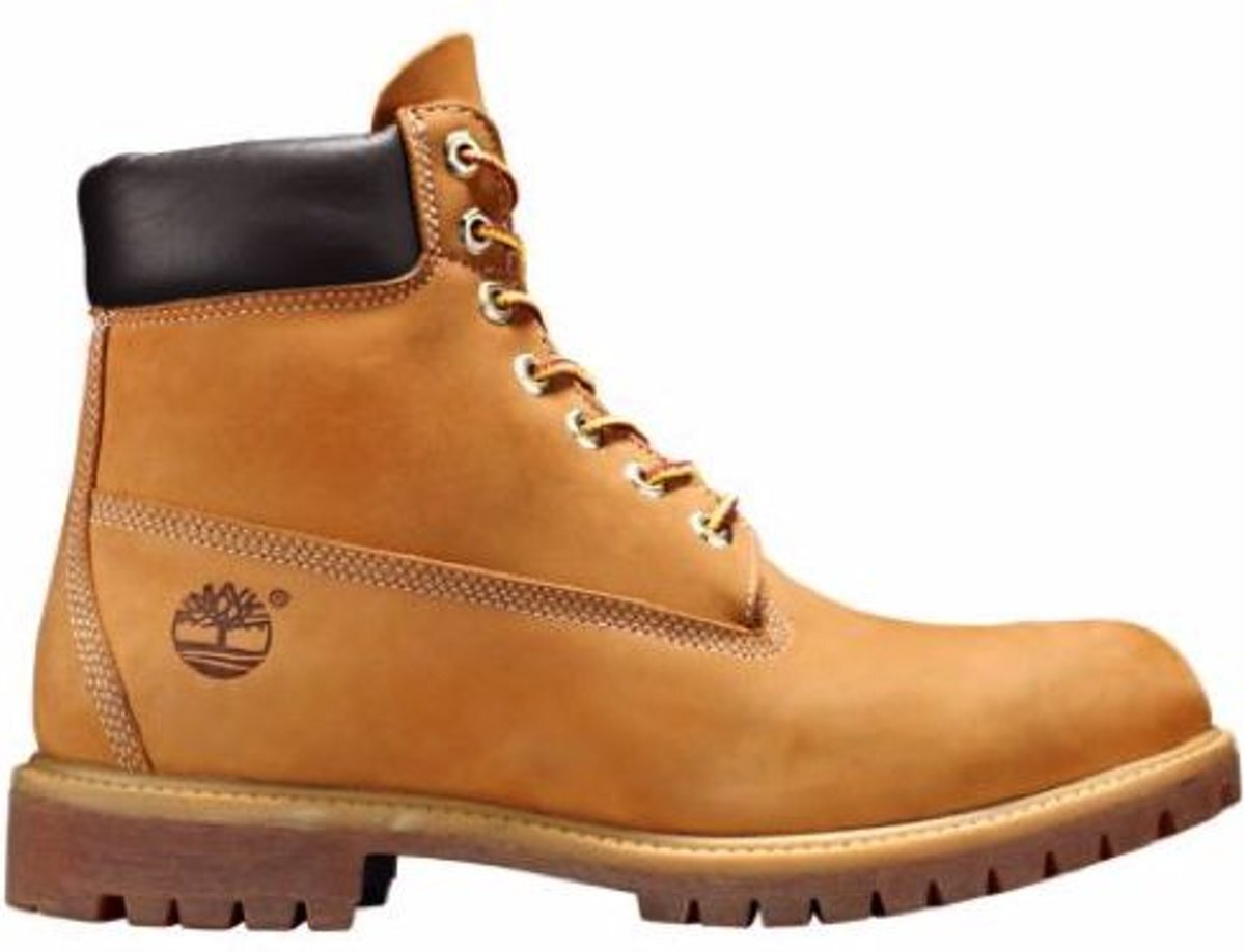 Timberland - Af 6 In Prem - Bottines stoer - Heren - Maat 45 5 - Cognac - Wheat Nubuck