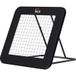 Rebounder de football, 128 x 118 cm, mur de rebond avec bord de protection, piquets, réglable en 5 positions, rebond portable, but de football pour adolescents, mur de rebond pour l'entraînement de football, noir