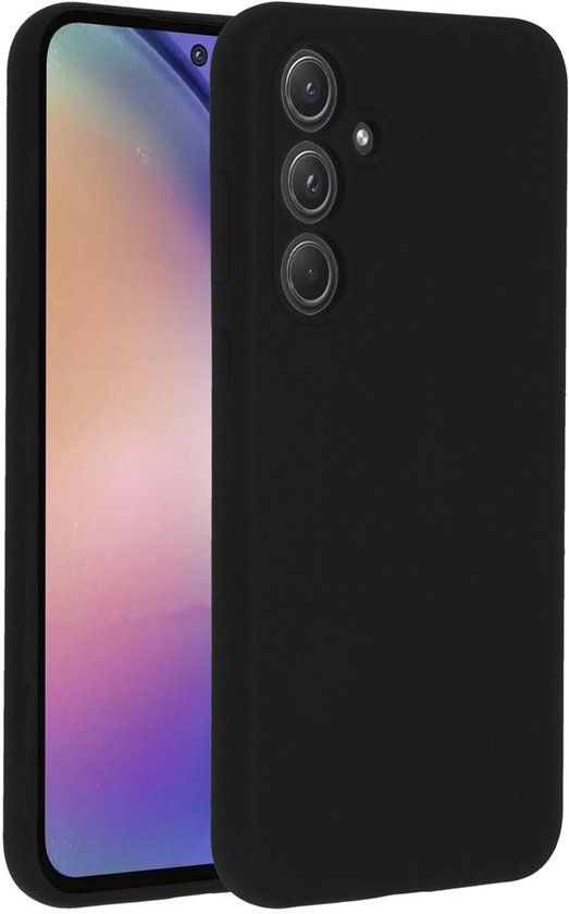 Accezz Liquid Silicone Backcover voor de Samsung Galaxy A55 - Zwart