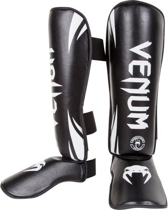 Venum Scheenbeschermers Challenger - Zwart/Wit - Maat XL