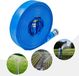 Bleu ciel Tuyau de vidange - Tuyau de rinçage de piscine - Diamètre 5,1 cm - Longueur 30,5 m - Tuyau plat pour pompe, industrie, agriculture