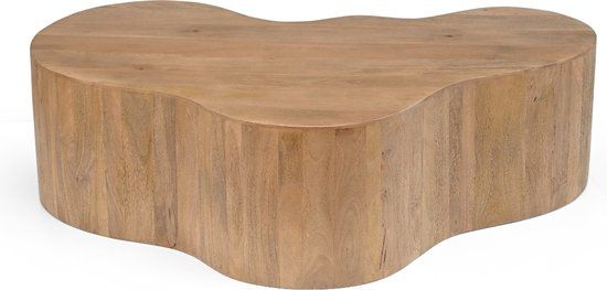 Giga Meubel Salontafel Moos - Organisch - Naturel - 129cm