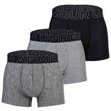 Men's Under Armour PERFORMANCE TECH - SOLID 3 IN 3PK Boxershorts Heren L Grijs/Zwart