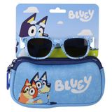 Zonnebril Bluey Zonnebril met blauw etui voor kinderen – zonnebril met blauw etui voor jongens en meisjes in de zomer en bij dagelijkse wandelingen