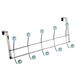 MSV 355 haakstrip met 10 stuks chroom/polyhars kleurrijk gesorteerd 46 x 11 x 19 cm