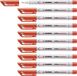 Stabilo OHPen Marker, 10 stuks, rood