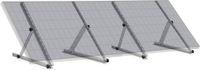 Zelsius Aluminium Montagebeugel voor Zonnepanelen, Verstelbaar 0-90 Graden, Geschikt voor Twee Panelen, Steunstang 71 cm