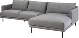 MASSIVMOEBEL24.DE canapé d'angle gris bois 285x161x81 cm (LxPxH) SOFAS démonté