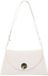 Coccinelle Leren schoudertas Nikla Handbag Double Grainy Leather Pearl / Cognac crème
