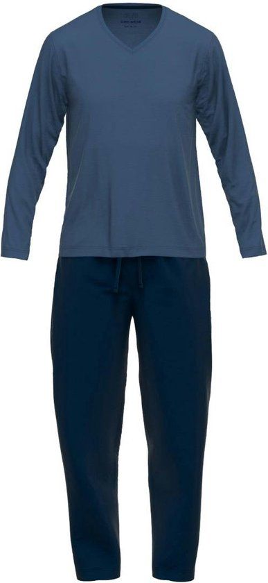 Ceceba Pyjama Lange Broek Heren Blauw Maat M - 91% Bamboe 9% Elastaan