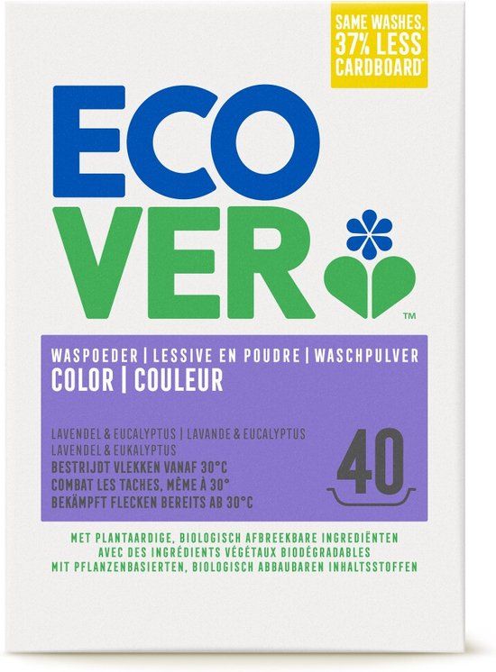 Ecover Color Waspoeder - 40 Wasbeurten - 3000 g