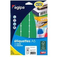 APLI 114341 multifunctionele etiketten, 24 x 33,5 mm, groen, 320 stuks