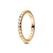 Pandora ME Pyramids studded 14k gold-plated ring with clear cubic zirconia