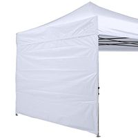 ABCCANOPY Zonnescherm in meer dan 15 kleuren, voor partytenten van 304 x 304 cm met rechte poten, zijwand (1 paneel) met spanbanden
