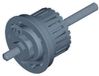 Shimano Dh-c6000-1r Interne Montage Zilver 140 mm