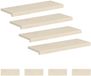 vidaXL - Trap - Tread - 8 - st - 70 - x - 25 - x - 2 - cm - Wit - Massief - Eikenhout